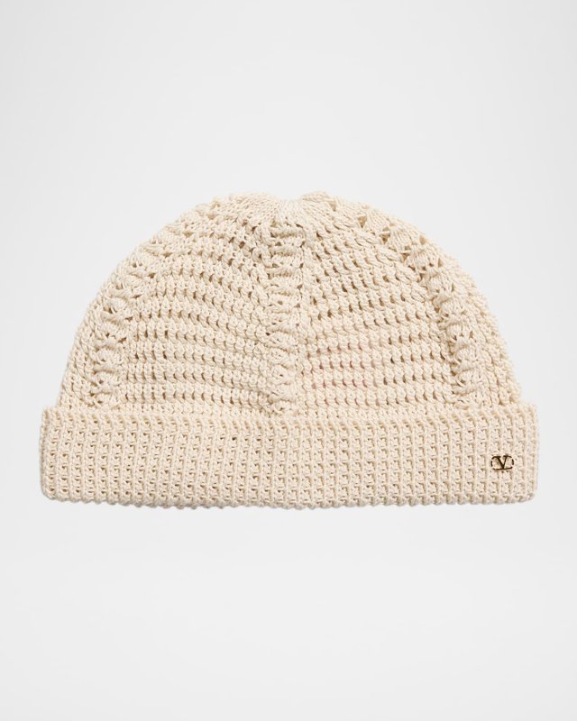 V-Logo Knitted Beanie